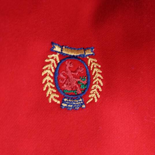 Tommy Hilfiger Men's Red Collared Dress Shirt Size M image number 5