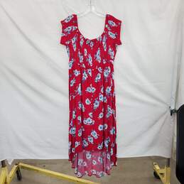 Torrid Magenta Floral Patterned Maxi Dress WM Size 2 alternative image