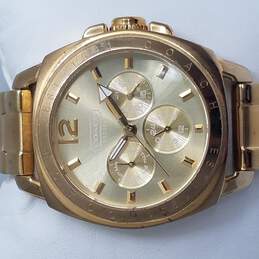Coach 0443 Gold Tone 34mm Multi-Function Watch