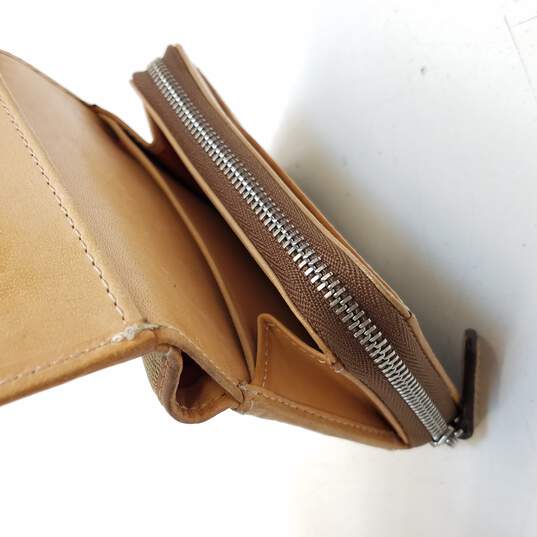 Buy the Coach Women's Brown Canvas Bifold wallet | GoodwillFinds