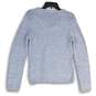 NWT Womens Blue Cable-Knit Long Sleeve V-Neck Pullover Sweater Size Medium image number 2