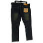 NWT Mens Black Denim Medium Wash 5-Pocket Design Straight Jeans Size 42X30 image number 2