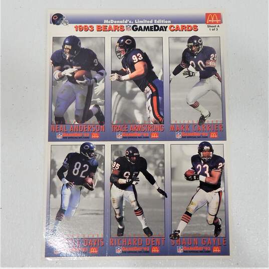 Chicago Bears McDonald's Urlacher Bobblehead Unpunched Cards & Pennant Flag image number 10