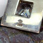 Designer Silpada 925 Sterling Silver Cubic Zirconia Square Chain Pendant image number 4