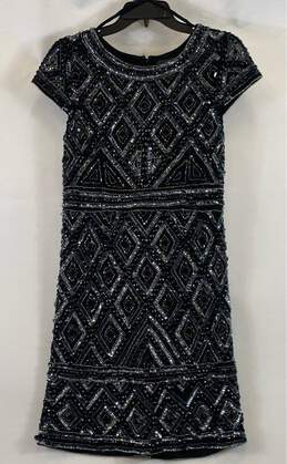 Adrianna Papell Women's Black Sequin Dress- Sz 8