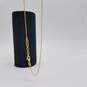 14k Gold Double Leaf 3 Inch Drip Necklace 5.8g image number 4