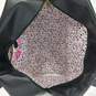 Betsey Johnson Black Quilted Faux Leather w/ White 'Luv Betsey' Duffle Bag image number 4