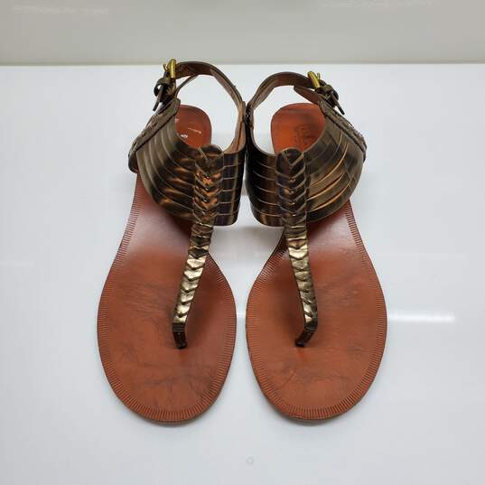 Women's Coach 'India' Q1888 Ankle Strap Bronze Sandal 7.5 B image number 1