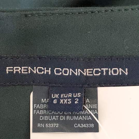 French Connection Women Green Dress Sz 2 NWT image number 3