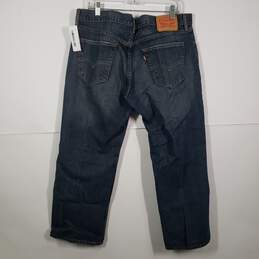 Mens Regular Fit 5 Pocket Design Denim Straight Leg Jeans Size 36X30 alternative image
