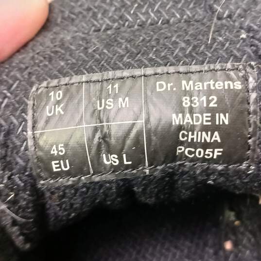 Dr. Martens Men's Black Leather Low Cut Boots Size 11 image number 6