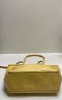 Coach Signature F19198 Outline Stitched Yellow Leather Tote Bag image number 3