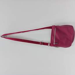 Fuchsia Crossbody Bag with Adjustable Strap.
