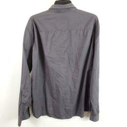 Armani Exchange Men Grey Striped Snap Up Shirt XL alternative image