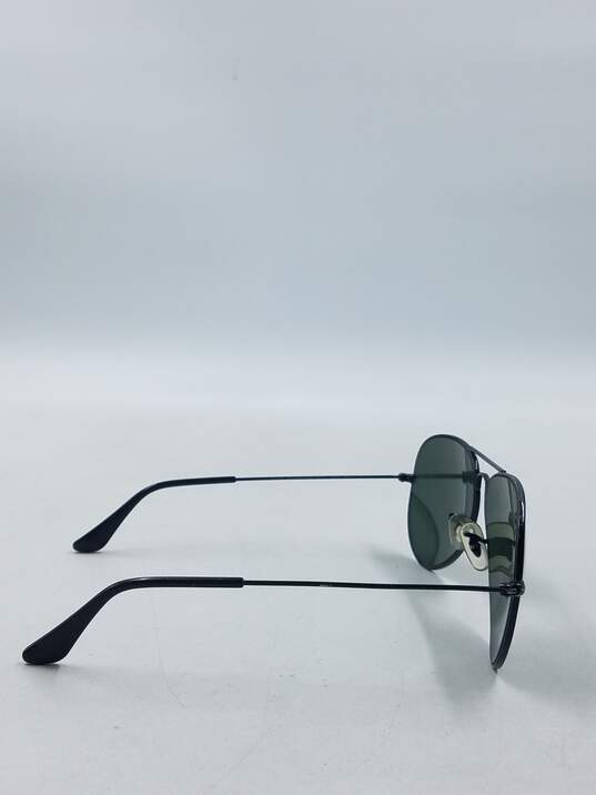 Ray-Ban Black Large Aviator Sunglasses image number 5