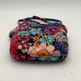 Authentic Womens Multicolor Floral Quilted Adjustable Strap Crossbody Bag