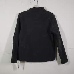 Boys Mock Neck Long Sleeve Zipper Pockets Full-Zip Windbreaker Jacket Size XL 14 alternative image