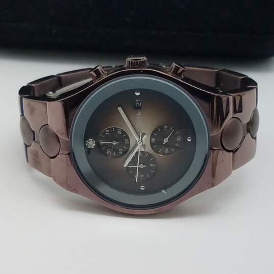 Fossil FS-4283 39mm WR 165FT Chrono Arkitect Date Watch 147g image number 2