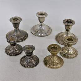 1568 Grams Weighted Sterling Silver Candle Stick Holders