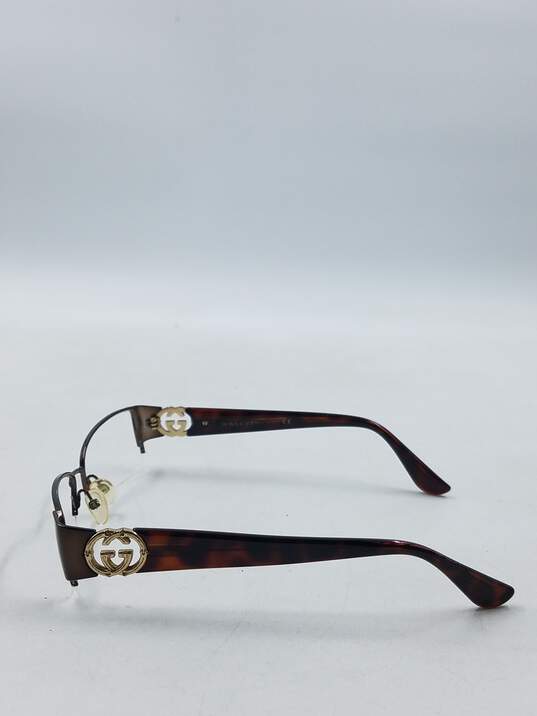 Gucci Bronze Rimless Eyeglasses image number 4