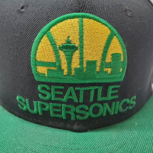 2x Seattle Supersonics Mitchell & Ness Hat 7 1/8 image number 2
