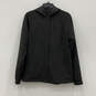 NWT Womens Black Pockets Long Sleeve Hooded Full Zip Jacket Size Small image number 1