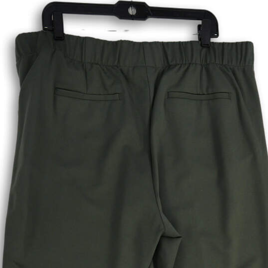 Womens Gray Flat Front Slash Pocket Straight Leg Dress Pants Size 2X image number 4
