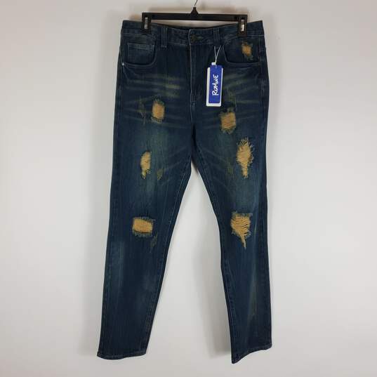 Romwe Men Blue Jeans 32 NWT image number 1