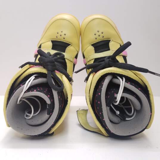 Vans Hi Standard Snowboarding Women's Boots Yellow Size 10W image number 10
