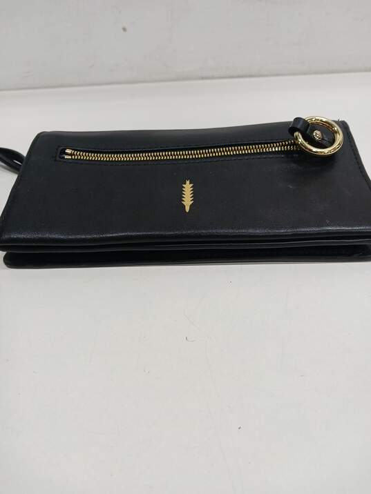 Thacker Black Leather Crossbody Purse image number 3