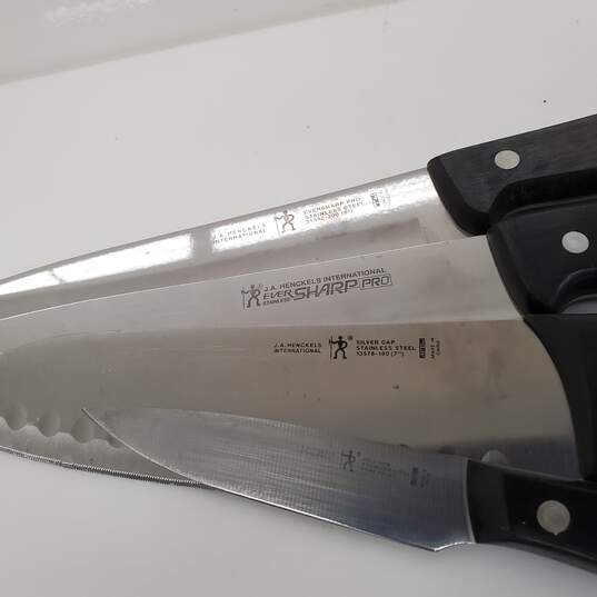 J.A. Henckels International Stainless Kitchen Knife Lot of 6 image number 3