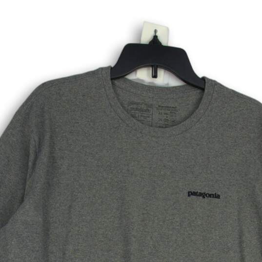 Patagonia Mens Gray Graphic Print Crew Neck Long Sleeve Pullover T-Shirt Size XL image number 3
