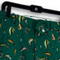NWT Mens Green Fish Print Flat Front Slash Pocket Golf Chino Shorts Size 36 image number 3