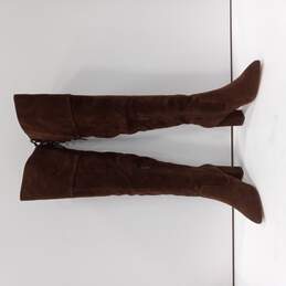 Brown Heeled Boots Women's Size 7.5 IOB alternative image