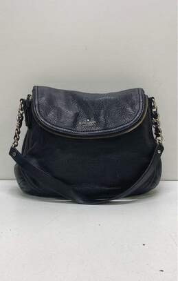 Kate Spade Black Pebbled Leather Shoulder Bag