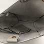 NWT Womens Gray Leather Adjustable Strap Snap Bucket Bag w/ Coin Pouch image number 6