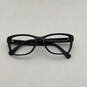 Womens HC6068 Black Full Rim Frame Rectangle Eyeglasses With Case image number 2