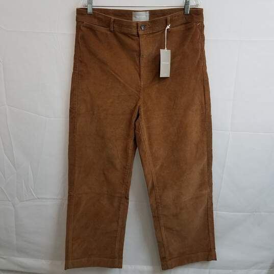 Everlane brown corduroy wide leg pants size 16 image number 1
