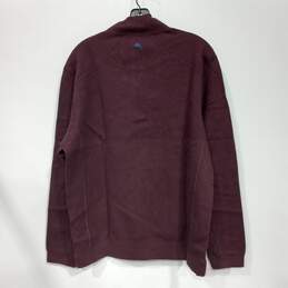 Tommy Bahama Flip Side Twill Half Zip Cotton Sweater Size Medium - NWT alternative image