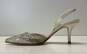 Kate Spade Glitter Tipped Slingback Heels Silver 8 image number 2