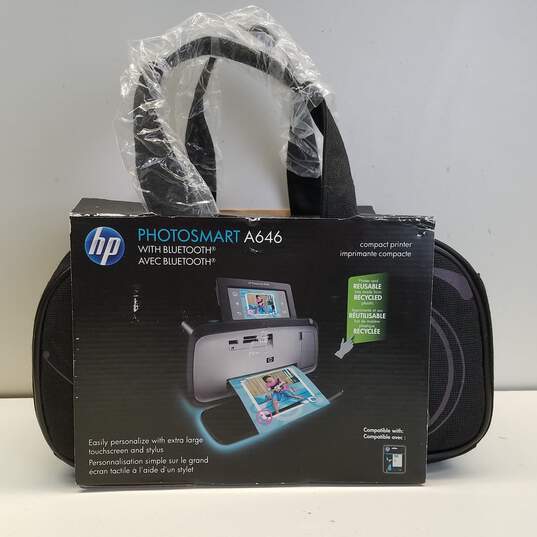 HP Photosmart A646 Digital Photo Printer With Bag-Black image number 2
