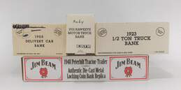 Vintage Ertl Jim Beam Die-Cast Car Truck Coin Banks Lot of 4