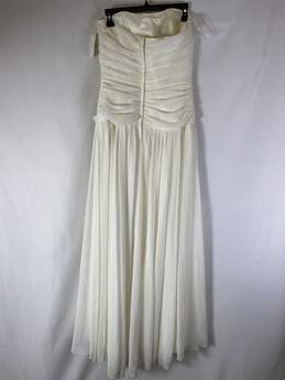 Jessica McClintock White Wedding Dress 10 NWT alternative image