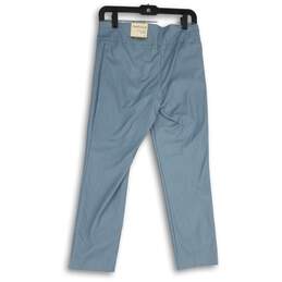 NWT Van Heusen Womens Blue Straight Leg Pull-On Ankle Pants Size 6 alternative image