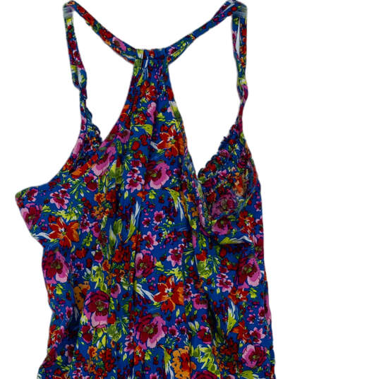 Womens Multicolor Floral Sleeveless Spaghetti Strap Pullover Shift Dress Size S image number 4