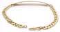 18K Yellow Gold Name Plate Bar Chain Bracelet 6.3g image number 3