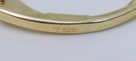 14K Yellow Gold 0.04 CT Diamond Single Earring 0.4g image number 4