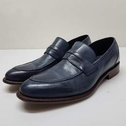 Johnston & Murphy 1850 Bryson Perry Blue Loafers Size 10