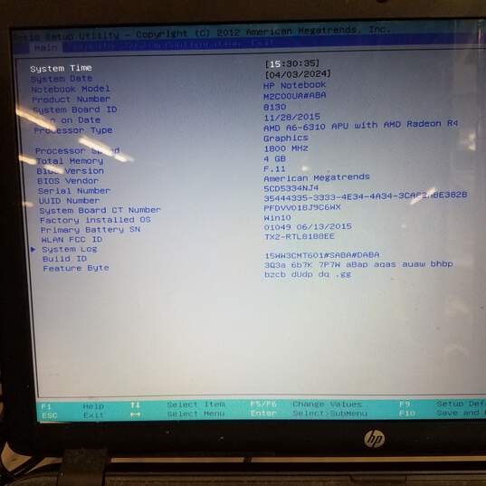 HP 17in Black Laptop AMD A6-6310 CPU 4GB RAM 500GB HDD image number 9