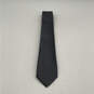 Mens Blue Gray Striped Four-In-Hand Pointed Adjustable Designer Neck Tie image number 1